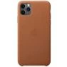 Apple leather case iPhone 11 Pro Max Saddle Brown sticky