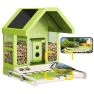 Birdfy Metalen Lite Slim vogelhuisje met camera - Op Zonne-energie met AI-Vogelherkenning - Camera in nestkast sticky