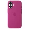Apple Silicone MagSafe Hoesje iPhone 16 Fuchsia sticky
