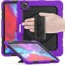 Casecentive Handstrap Pro Hardcase met handvat iPad Pro 12.9" 2022 / 2021 / 2020 / 2018 paars sticky