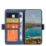 Casecentive Magnetische Leren Wallet case iPhone 12 / iPhone 12 Pro blauw sticky