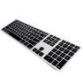 Matias Draadloos Toetsenbord US QWERTY met Backlight voor MacBook zwart/zilver sticky