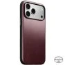 Nomad Modern Leren Hoesje Horween iPhone 18 Pro Max Bordeauxrood sticky