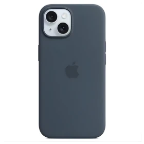 Apple Siliconen MagSafe-hoes iPhone 15 Pro Max – Storm Blue