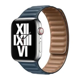 Apple Leather Link Apple Watch S/M 42mm / 44mm / 45mm Baltic Blue