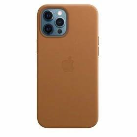 Apple Leather MagSafe Case iPhone 12 Pro Max Saddle Brown