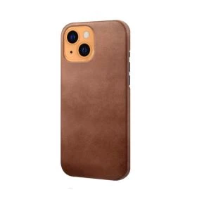 Casecentive Leren Back case iPhone 13 Mini bruin 