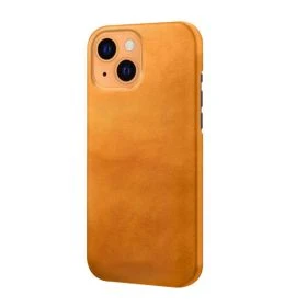 Casecentive Leren Back case iPhone 13 Mini tan 