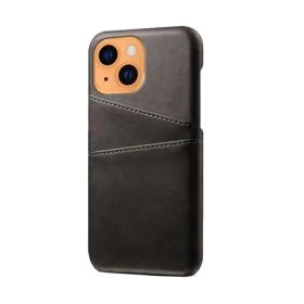 Casecentive Leren Wallet Back case iPhone 13 zwart