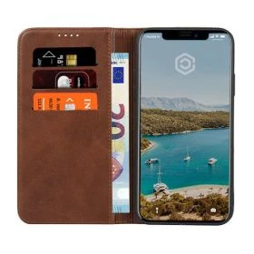 Casecentive Leren Wallet case iPhone 11 bruin