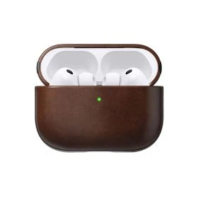 Nomad Modern Horween Leather Case AirPods Pro 3 Rustic Brown