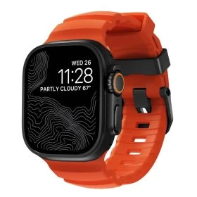 Nomad Rocky Point Band Apple Watch 42mm / 44mm / 45mm / 49mm Magma Connector Black