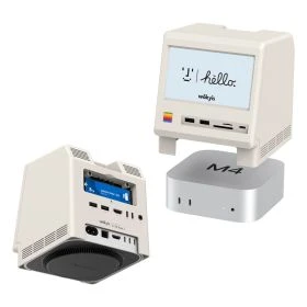 Wokyis Retro Docking Station met 10Gbps SSD NVMe-behuizing en 5-inch display