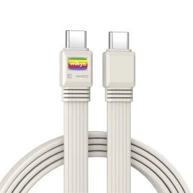 Wokyis Retro USB4 Platte Kabel 1m – 80Gbps, 240W Opladen, 8K Video, Thunderbolt 5/4/3 Compatibel