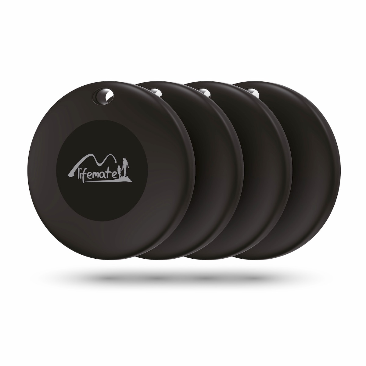 Lifemate Life Tag Duo - werkt met iOS Find My of Android Find My device - Itemfinder Airtag alternatief - 4-Pack - 6938012338511