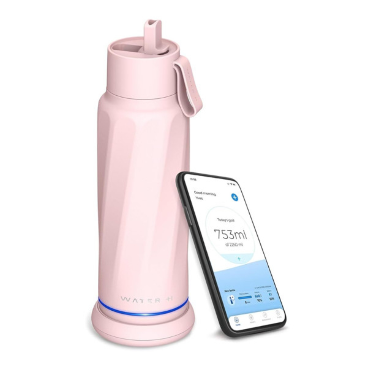 WaterH VITA Slimme Waterfles Roze - B002PK