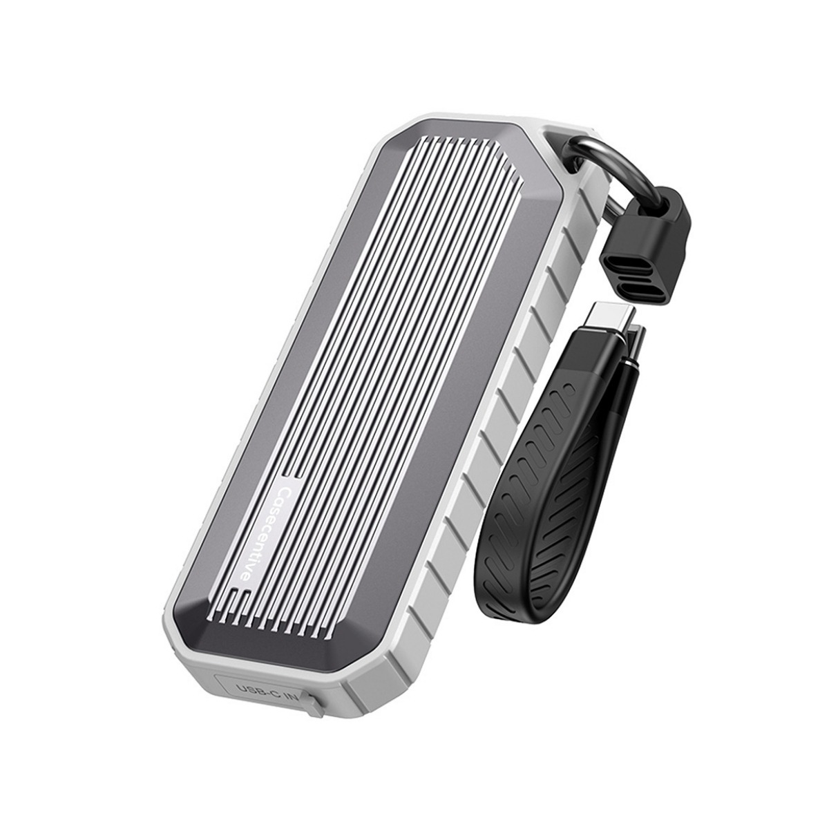 Casecentive Waterproof M.2 NVMe SSD Enclosure 10Gbps Grijs - 8720153797146