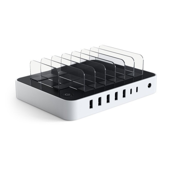 Satechi 7 Port Usb Charging Station Dock 2 X Type C Ports Wit satechi kopen in de aanbieding