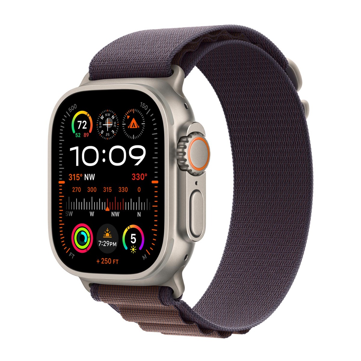 Apple origineel Alpine Loop Apple Watch 44mm / 45mm / 46mm / 49mm Indigo Large - MT5R3ZM/A
