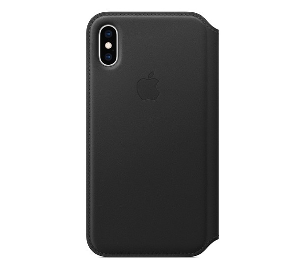 Apple Leather Folio Case iPhone XS Black