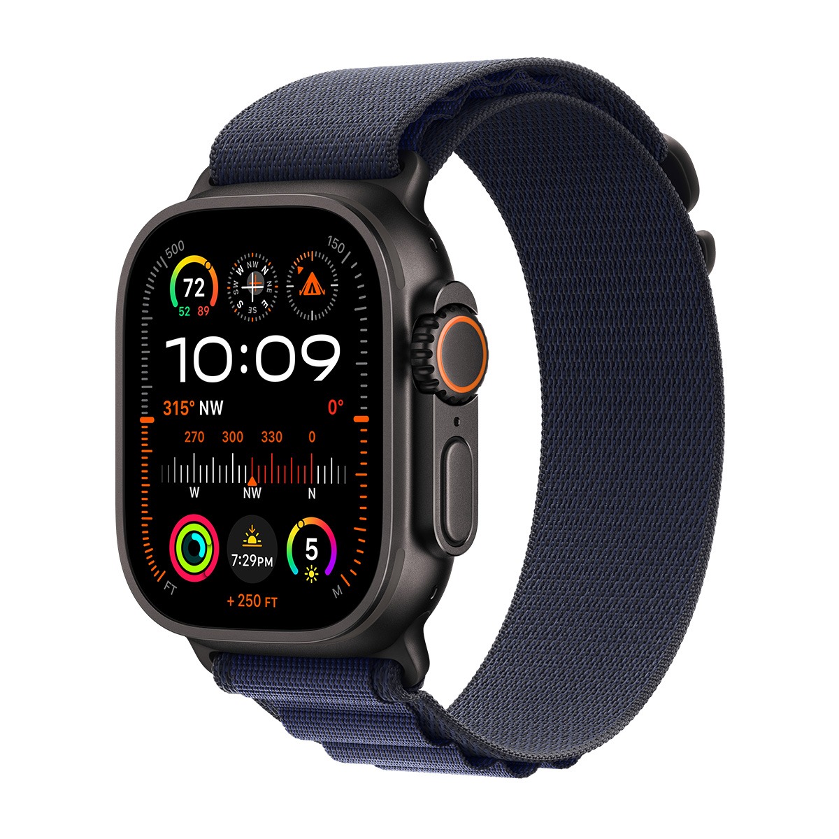 Apple origineel Alpine Loop Apple Watch 44mm / 45mm / 46mm / 49mm Navy Small - MYPW3ZM/A