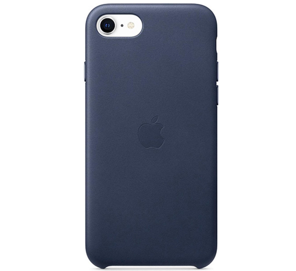 Apple - Coque iPhone 7 / 8 / SE 2020 / 2022 de protection en cuir - Midnight Blue