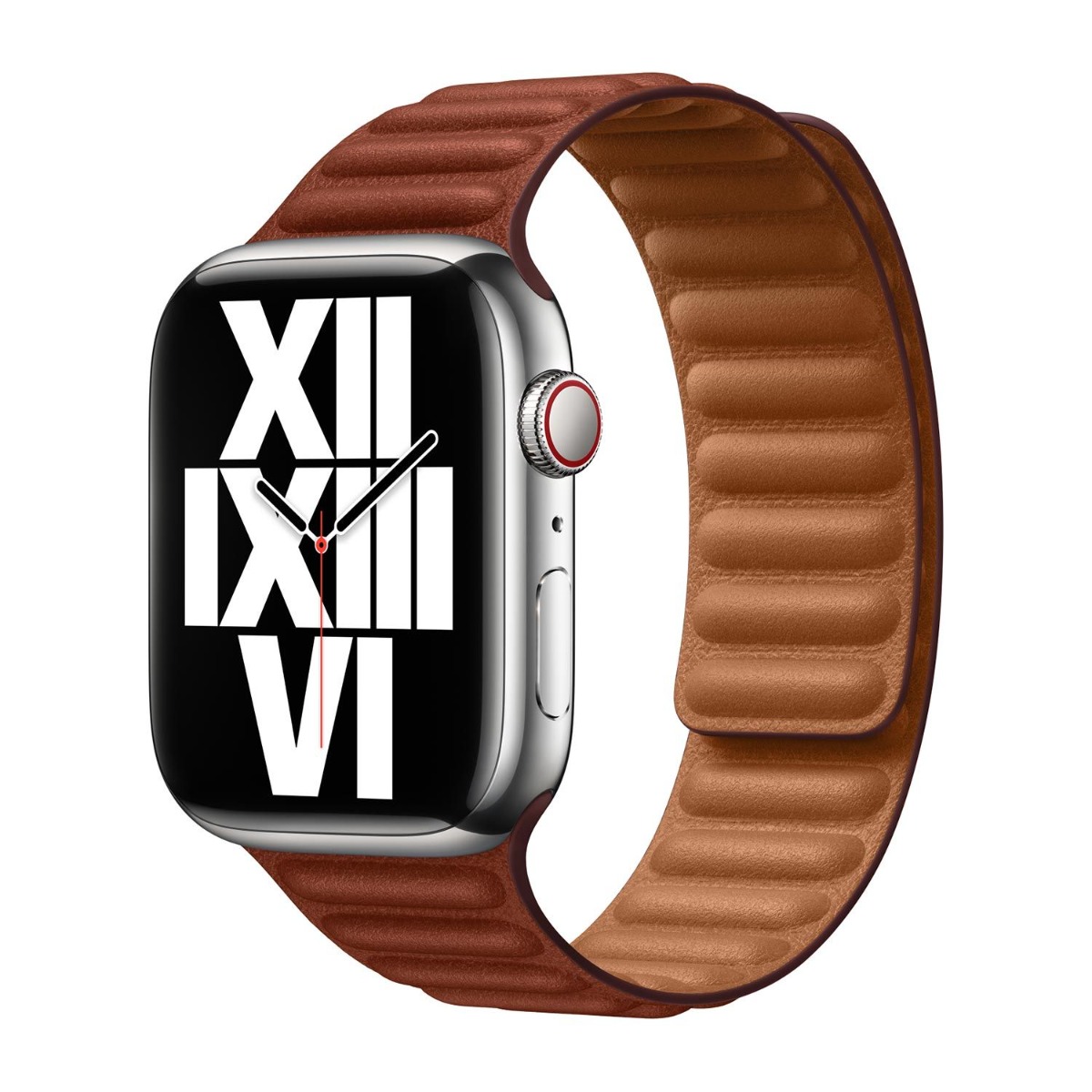 Apple origineel Leather Link Watch 38mm / 40mm / 41mm / 42mm S/M Umber - MP813ZM/A