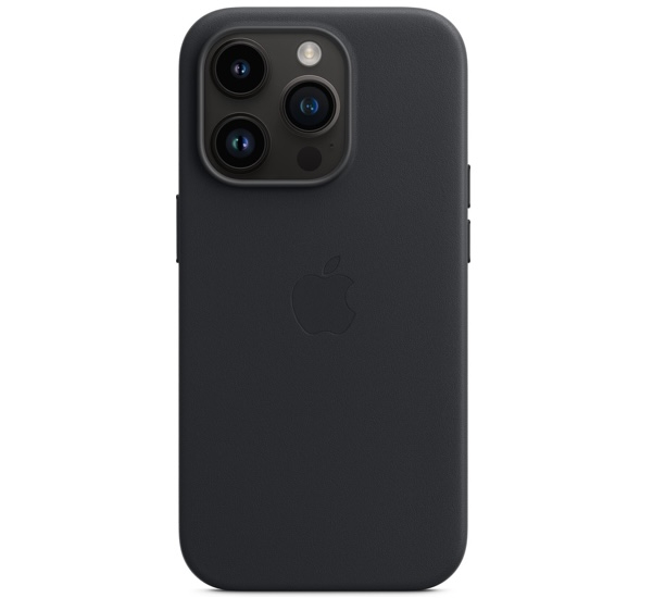 Apple Leather MagSafe Case iPhone 14 Pro Midnight