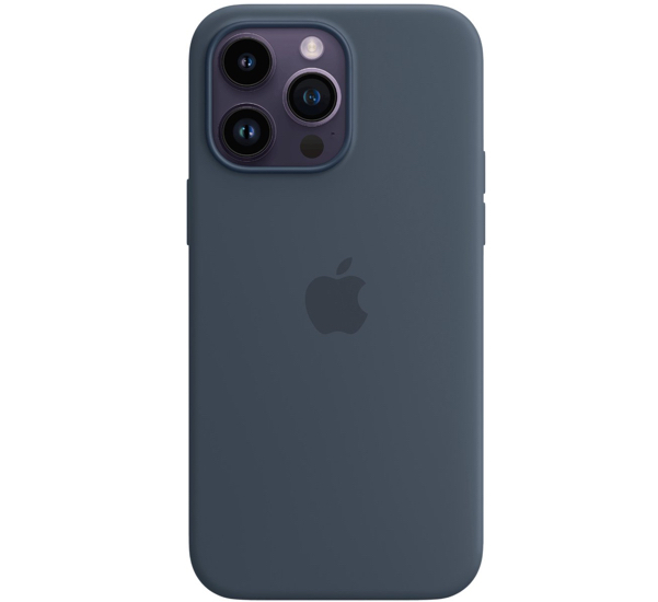 Apple Silicone MagSafe Case iPhone 14 Pro Max Storm Blue