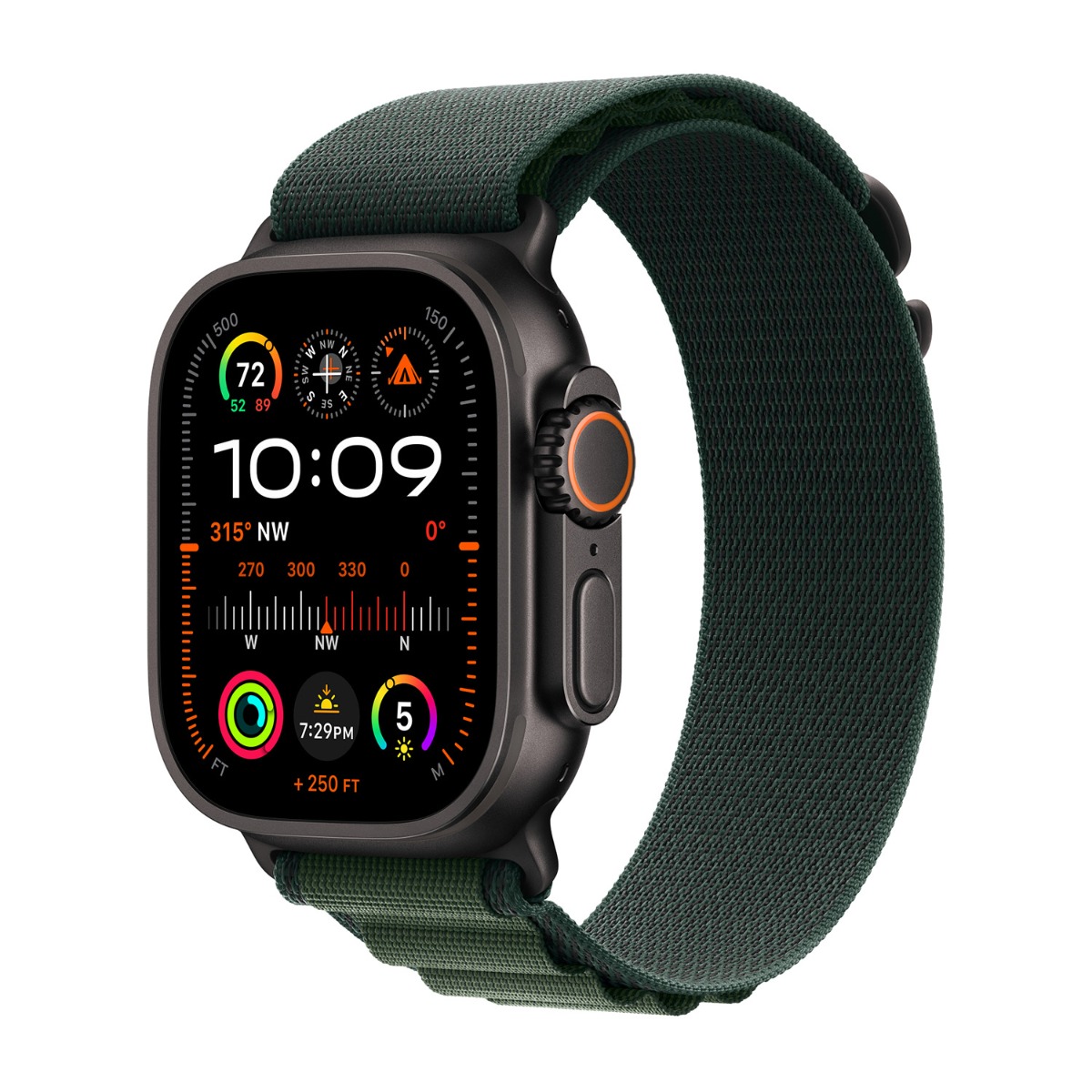 Apple origineel Alpine Loop Apple Watch 44mm / 45mm / 46mm / 49mm Donkergroen Medium - MYPR3ZM/A