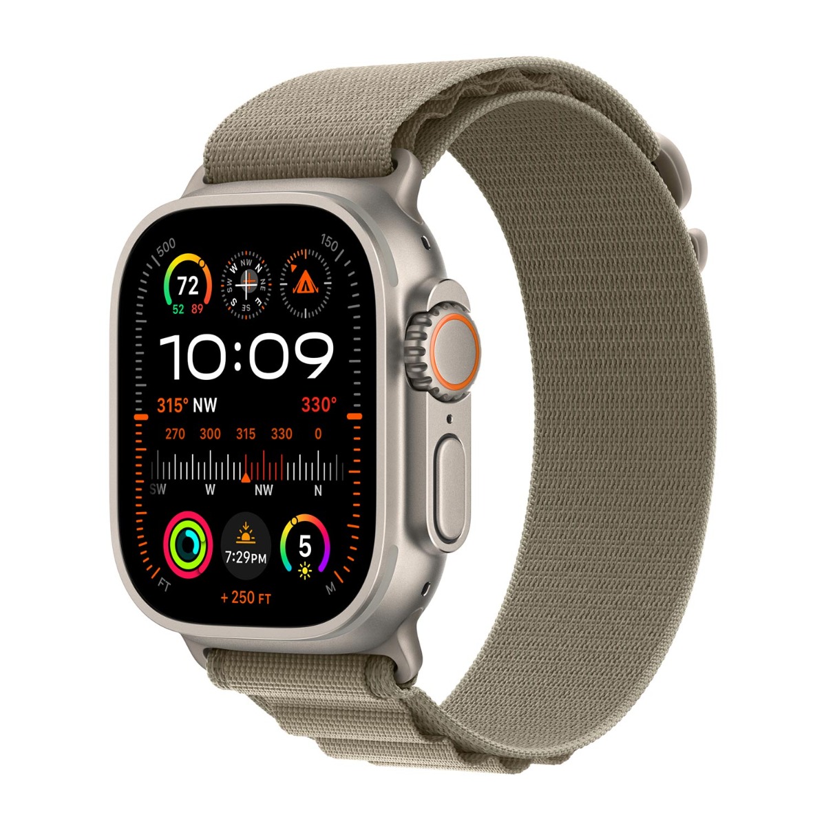 Apple origineel Alpine Loop Apple Watch 44mm / 45mm / 46mm / 49mm Olive Medium - MT5U3ZM/A