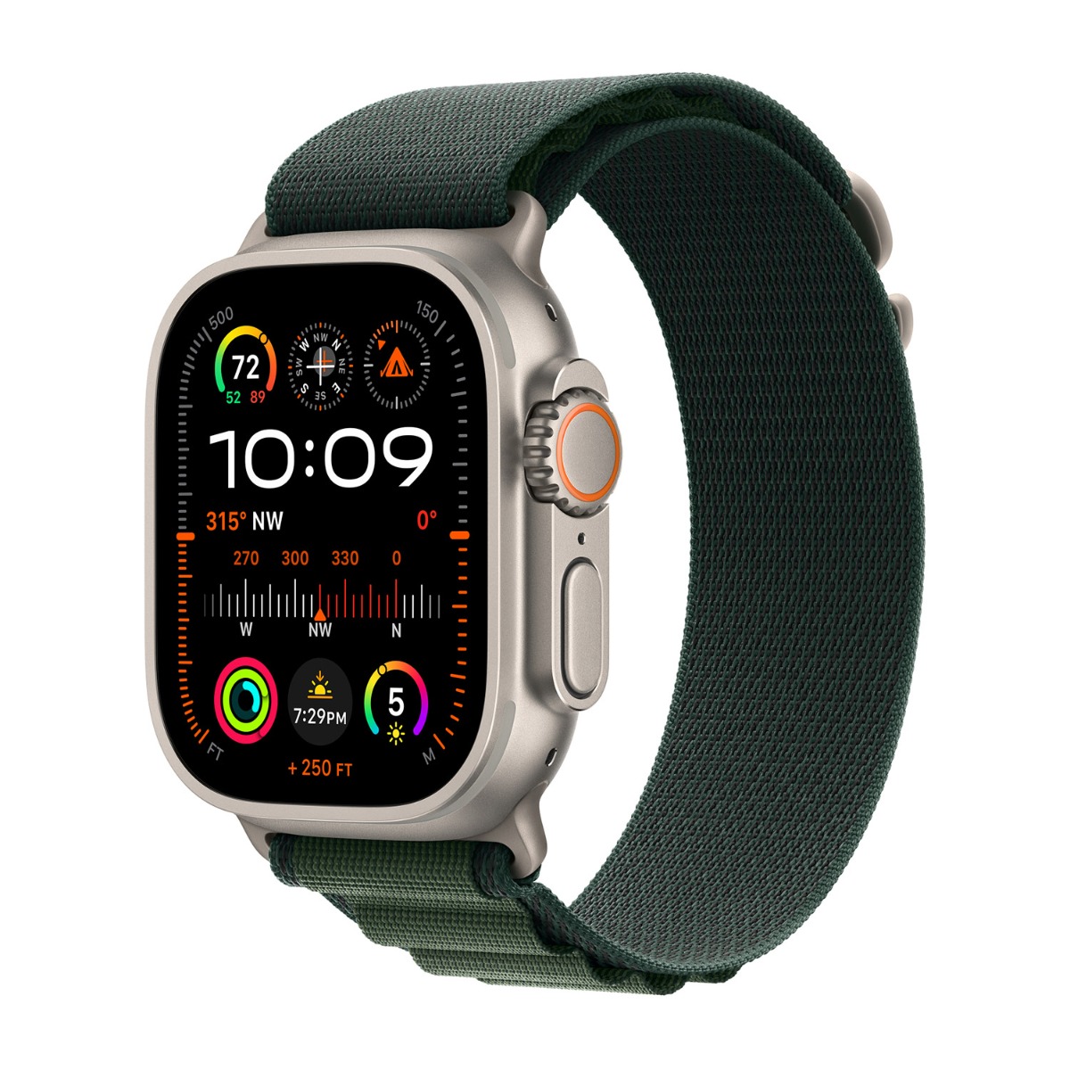 Apple origineel Alpine Loop Apple Watch 44mm / 45mm / 46mm / 49mm Donkergroen Small - MYPQ3ZM/A