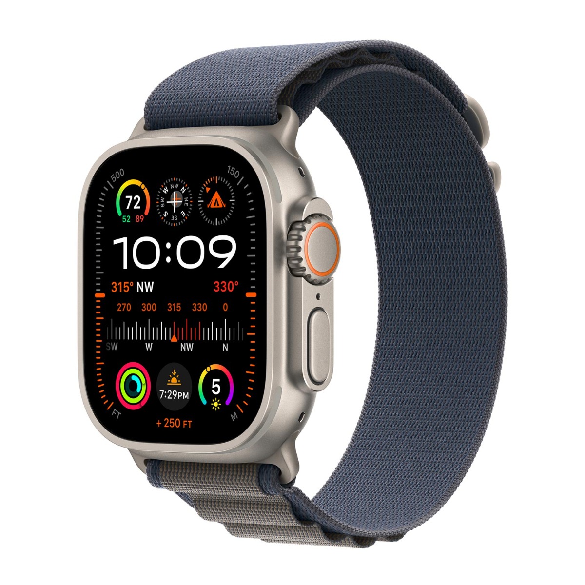 Apple origineel Alpine Loop Apple Watch 44mm / 45mm / 46mm / 49mm Blauw Medium - MT5L3ZM/A