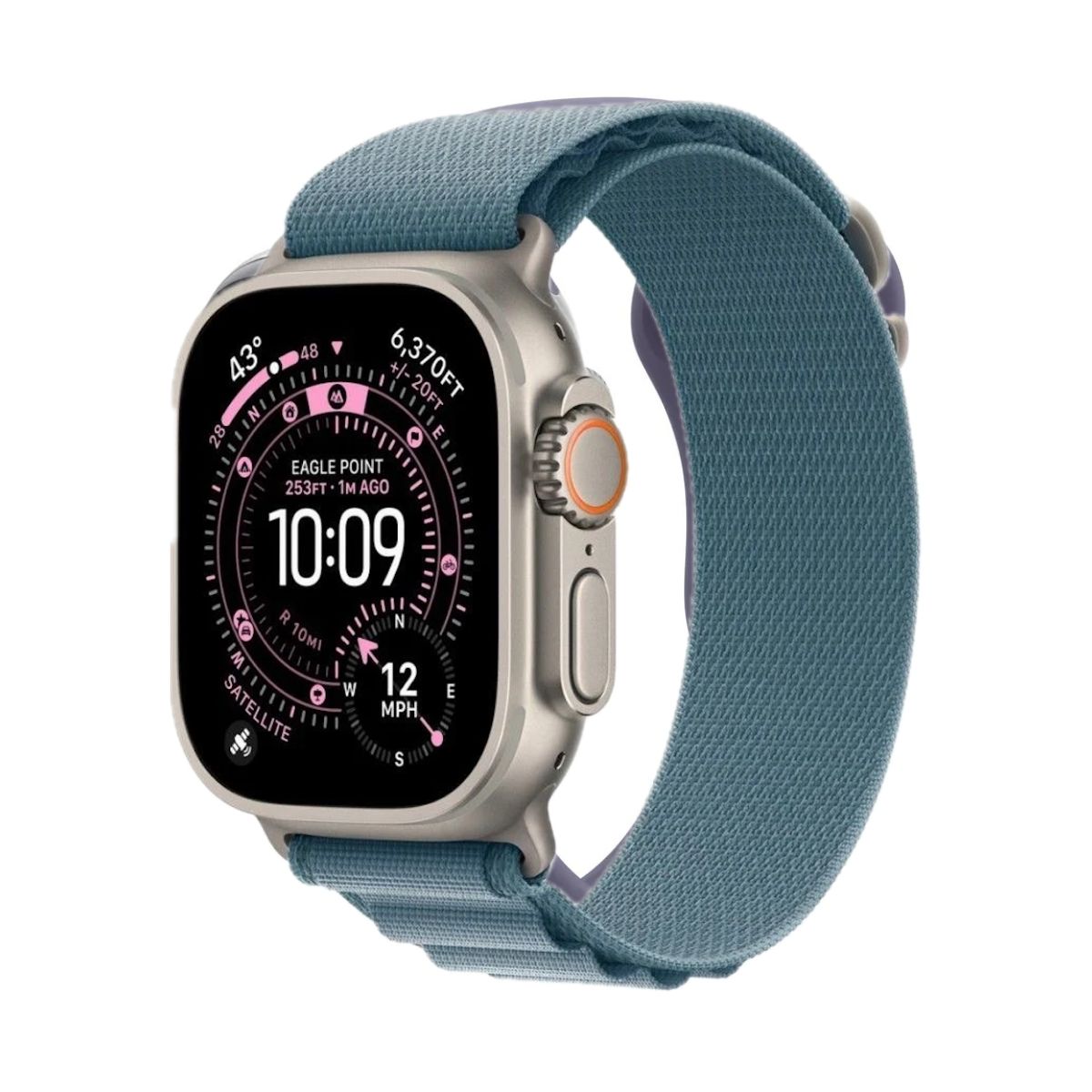 Apple origineel Alpine Loop Apple Watch 44mm / 45mm / 46mm / 49mm Lichtblauw Small - MFTH4ZM/A