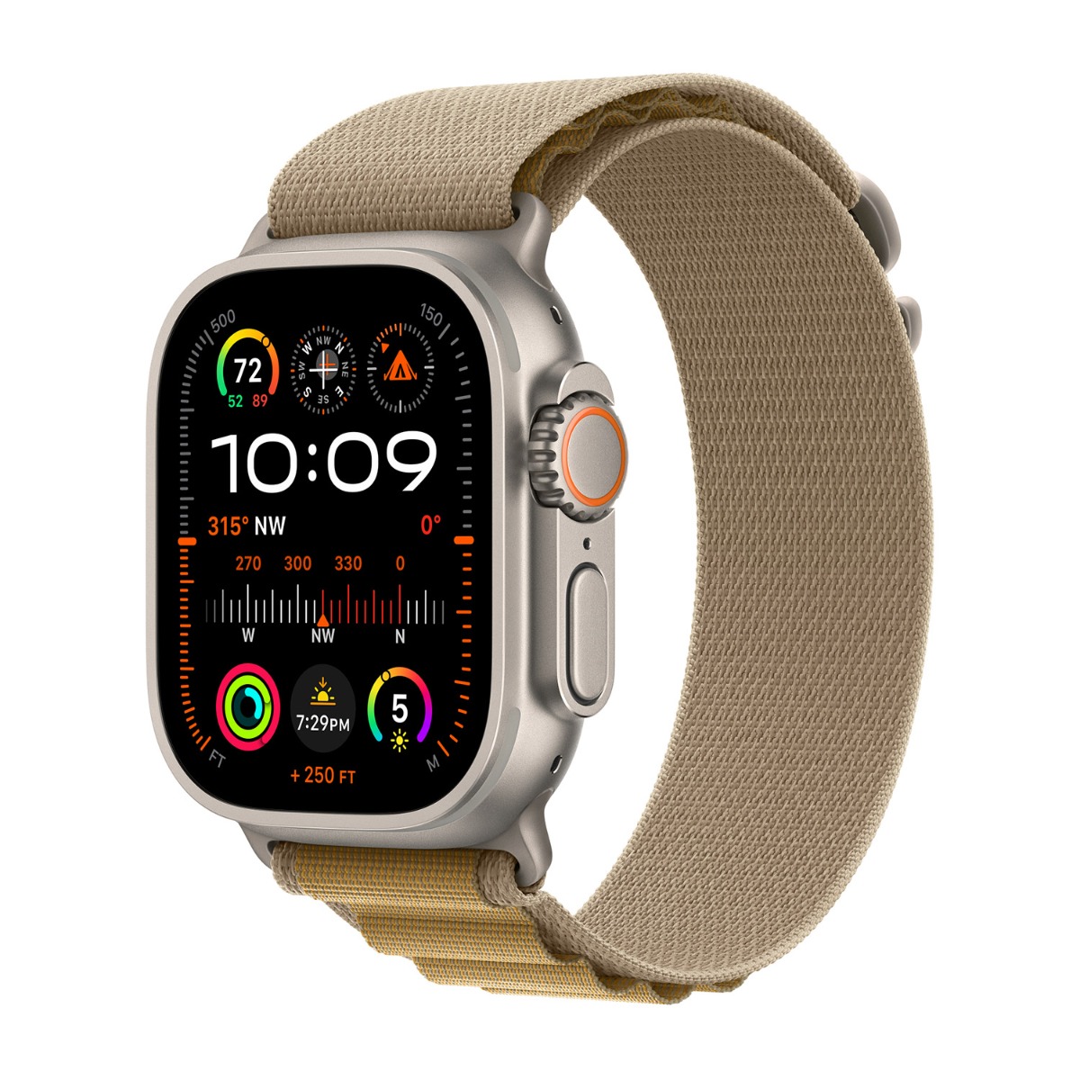 Apple origineel Alpine Loop Apple Watch 44mm / 45mm / 46mm / 49mm Tan Small - MXN13ZM/A