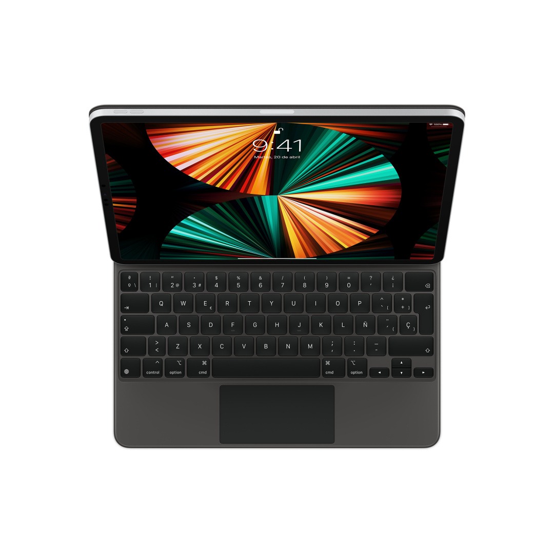 Apple origineel Magic Keyboard iPad Pro 12.9 inch (2018 - 2022) iPad Air 13 inch (2024 - 2026) QWERTY ESP Black - MJQK3Y/A