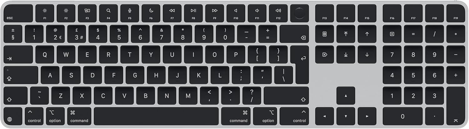 Apple origineel Magic Keyboard toetsenbord met numeriek toetsenblok USB-C met Touch ID QWERTY Zwart - MXK83Z/A