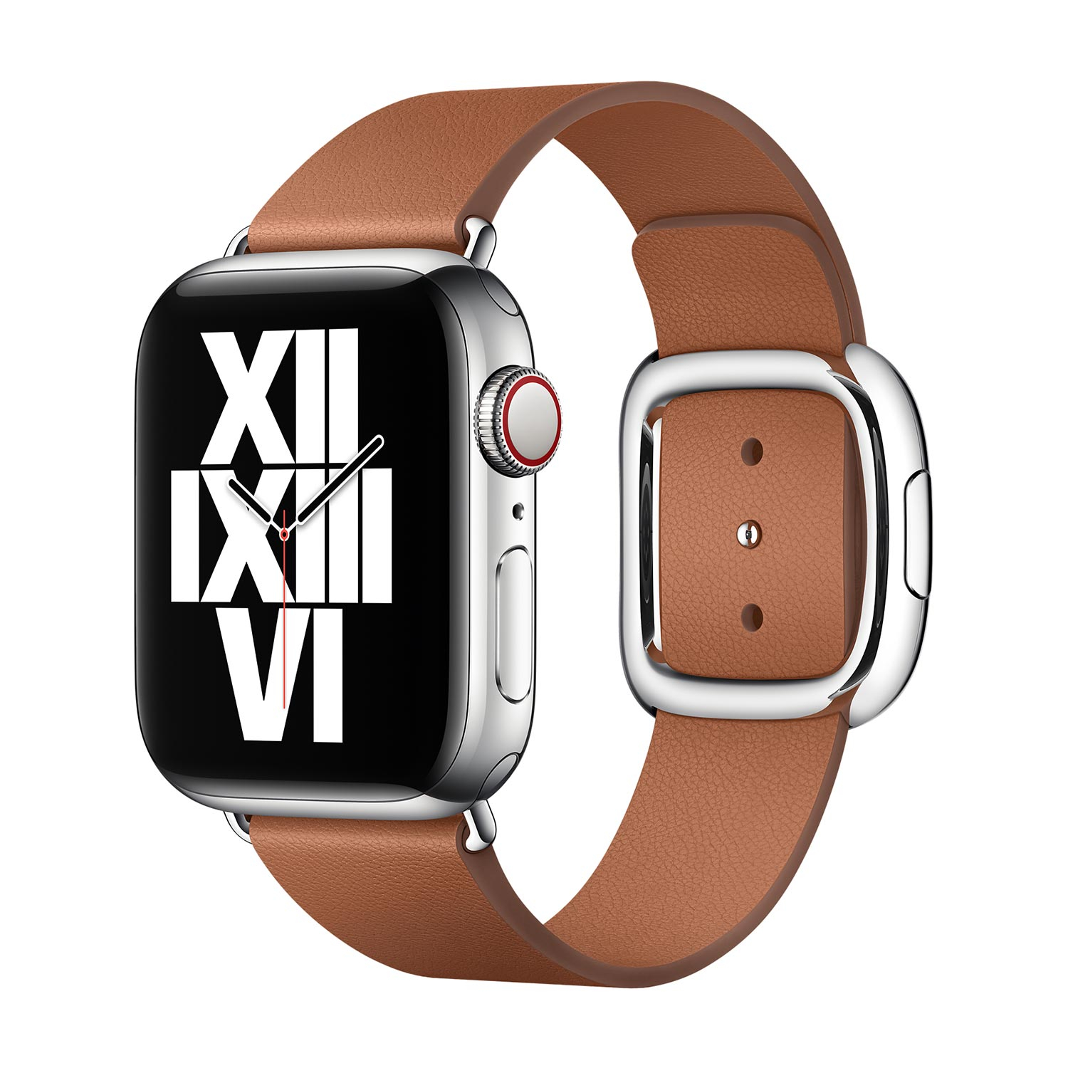 Apple Bracelet en cuire Apple Watch large 38mm / 40mm / 41mm Saddle Brown- Marron