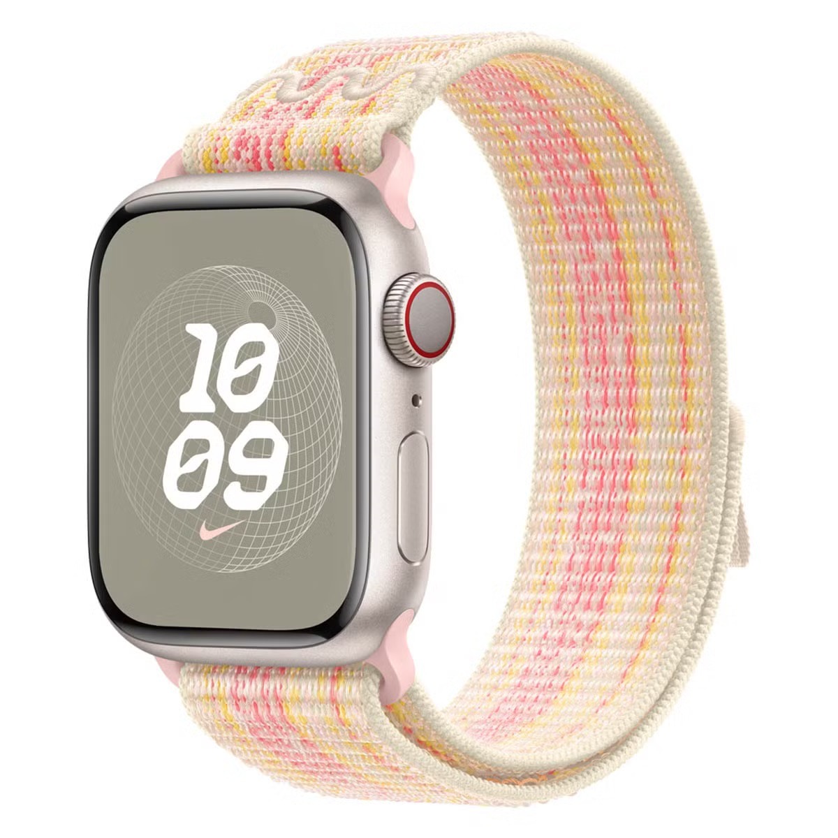 Apple origineel Nike Sport Loop Watch 40mm / 41mm / 42mm Starlight / Pink - MUJW3ZM/A