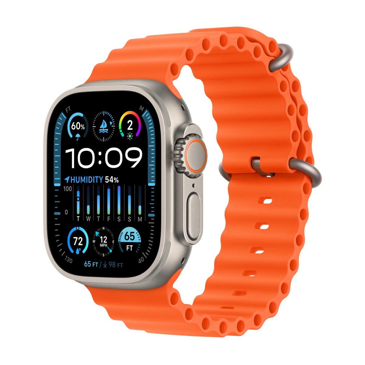 Apple origineel Ocean Band Apple Watch 44mm / 45mm / 46mm / 49mm Oranje - MT653ZM/A