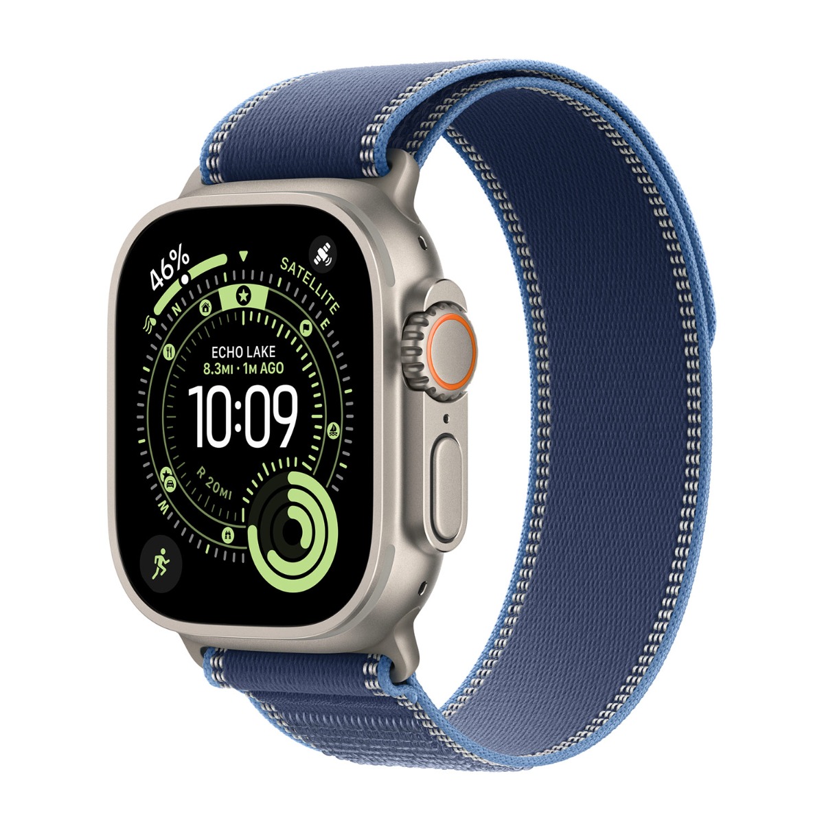 Apple origineel Trail Loop Apple Watch 44mm / 45mm / 46mm / 49mm Bright / Blauw M/L - MFT74ZM/A