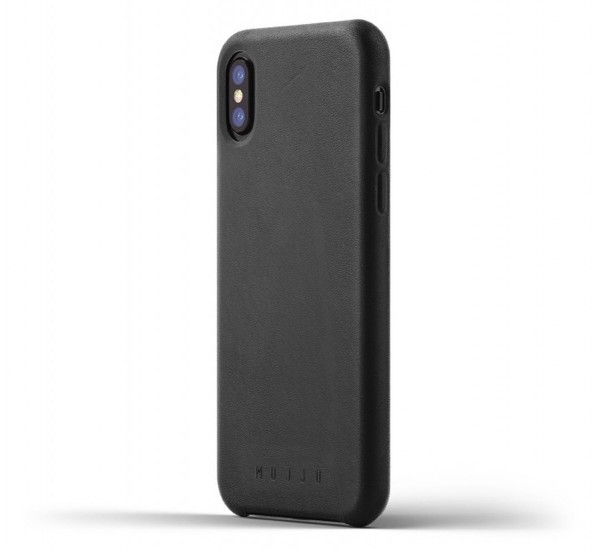 Mujjo Leather Case Iphone X Zwart mujjo kopen in de aanbieding