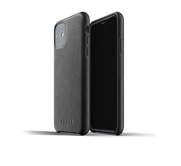Mujjo Full Leather Case for iPhone 11 - Zwart