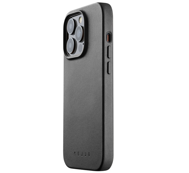 Mujjo - Full Leather Mag Case iPhone 14 Pro - zwart