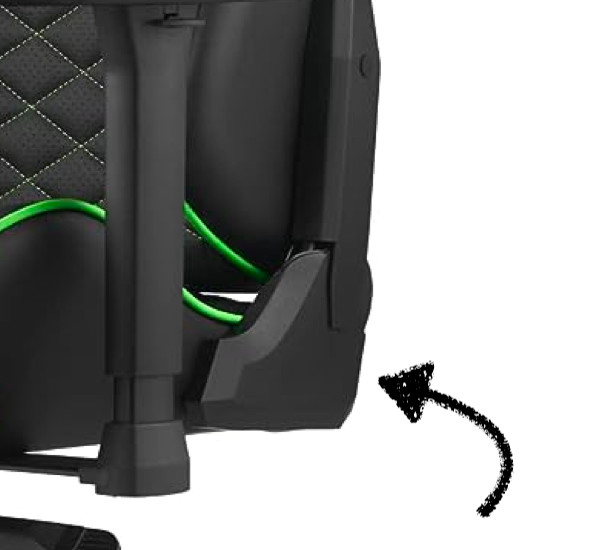 Razer TAROK Left Plastic Seat Cover (included on seat)