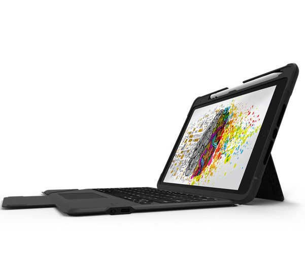 STM Dux Keyboard/Trackpad case iPad 10.2" (7th/8th/9th gen) black