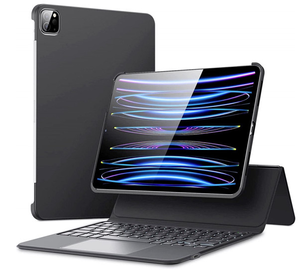 Apple iPad Air 4 10.9 (2020) Hoes - ESR - Ascend Serie - Kunstlederen Bookcase - Zwart - Hoes Geschikt Voor Apple iPad Air 4 10.9 (2020)