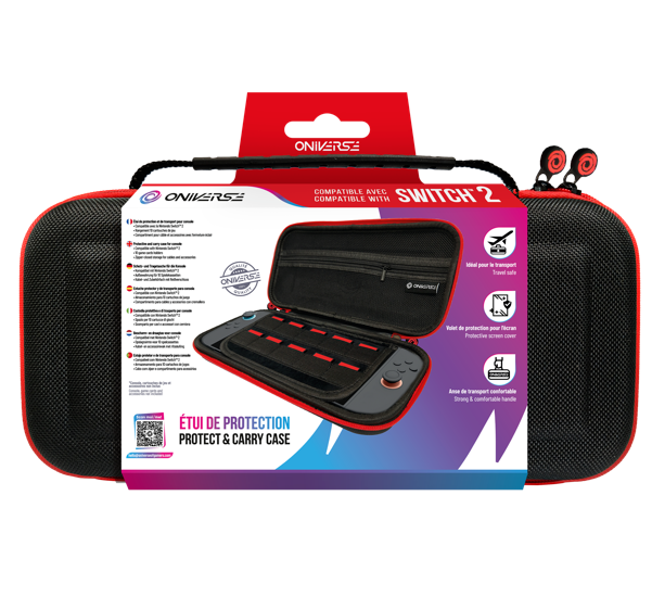 Oniverse Housse de Transport Nintendo Switch 2 - Noir 