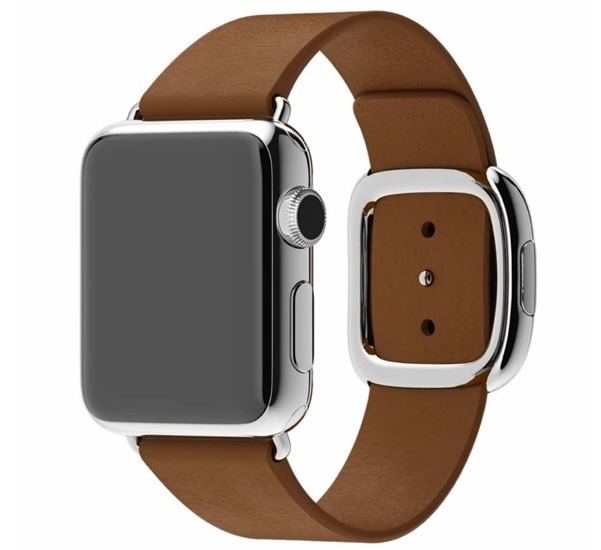 Apple - Bracelet Boucle moderne Apple Watch 38mm / 40mm / 41mm - Medium - Marron