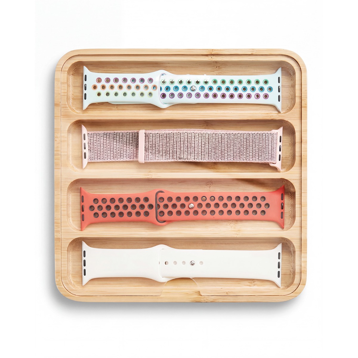 Casecentive Watch Strap Storage Box Bamboo - 8720153797184